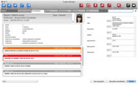 Illustration Surgery manager system un logiciel pour le chirurgien