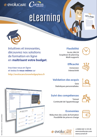 Illustration Compétences informatiques : Evolucare Technologies  mise sur l’e-learning