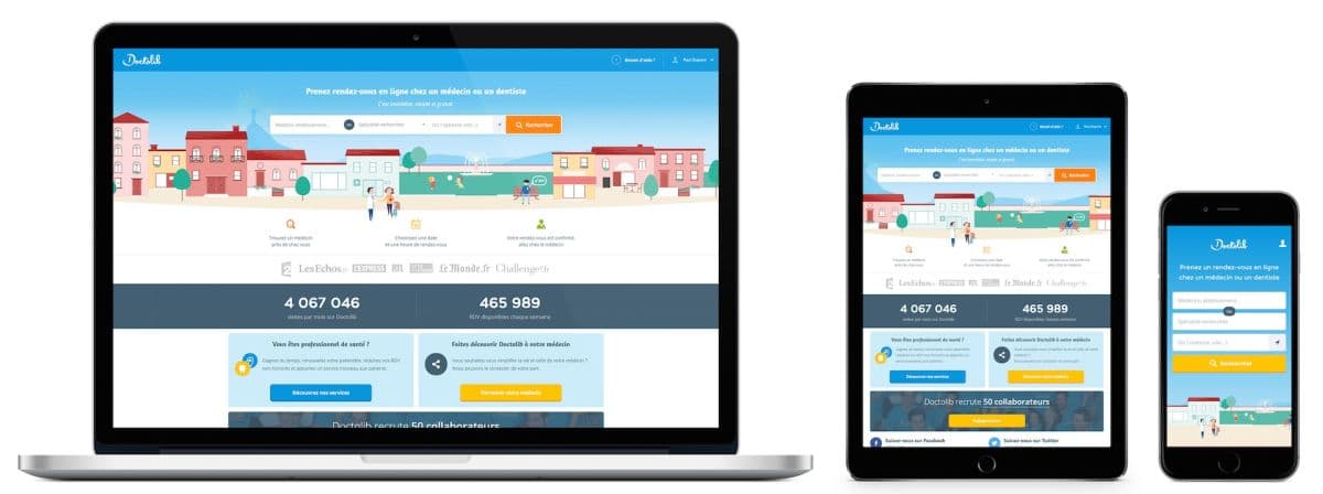 Illustration Doctolib fait son entrée à l’hôpital