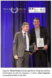 Illustration Aruba HPE reçoit le prix Blaise Pascal pour son implication technologique  au profit de la Santé Publique