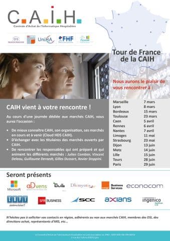 Illustration La Centrale d’achat de l’informatique hospitalière à la rencontre des hospitaliers : 14 événements de mars à juin dans toute la France