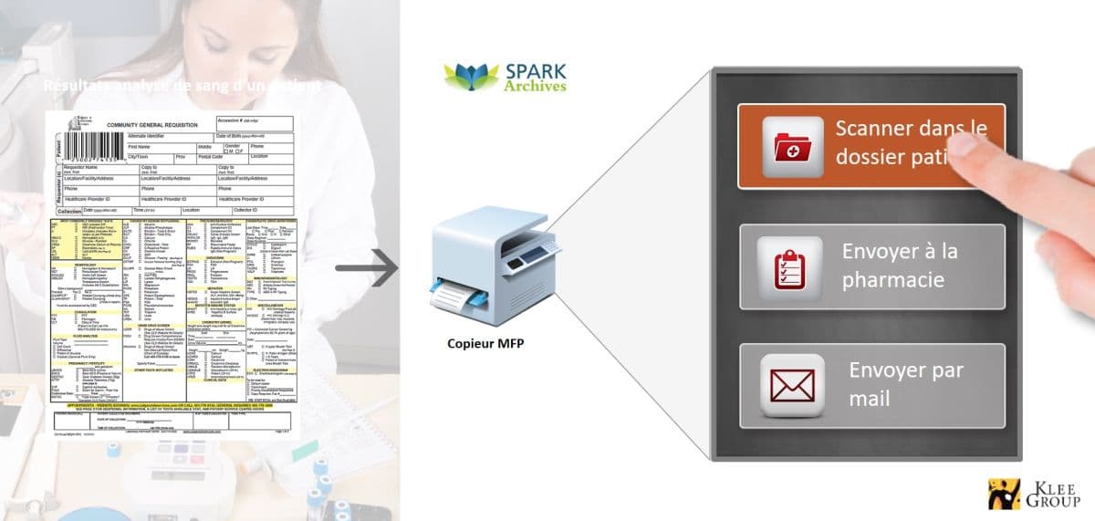 Illustration Klee Group simplifie la numérisation des documents du dossier patient
