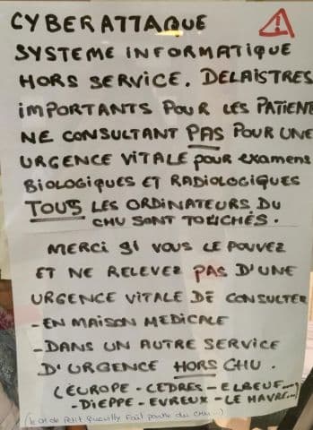 Illustration Le CHU de Rouen vient s’ajouter à la liste des cyber-victimes du secteur de la santé