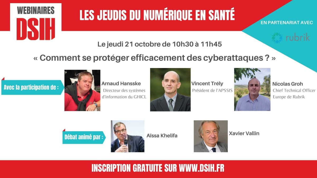 Illustration #Webinaire DSIH « Comment se protéger efficacement des cyberattaques ? »