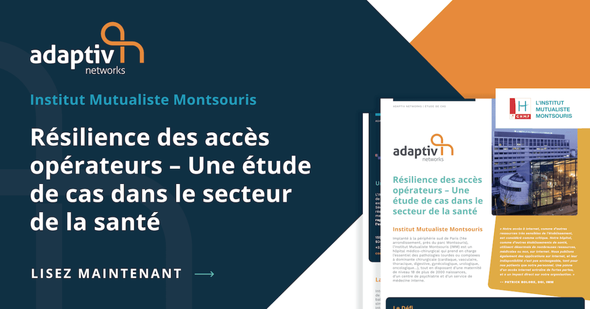 Illustration Résilience des accès opérateurs – Une étude de cas dans le secteur de la santé