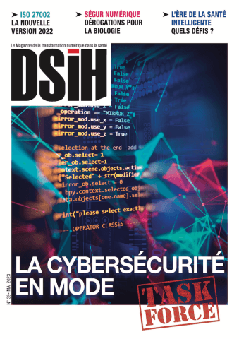 Illustration A la une de DSIH Mai 2023 # La cybersécurité en mode Task Force