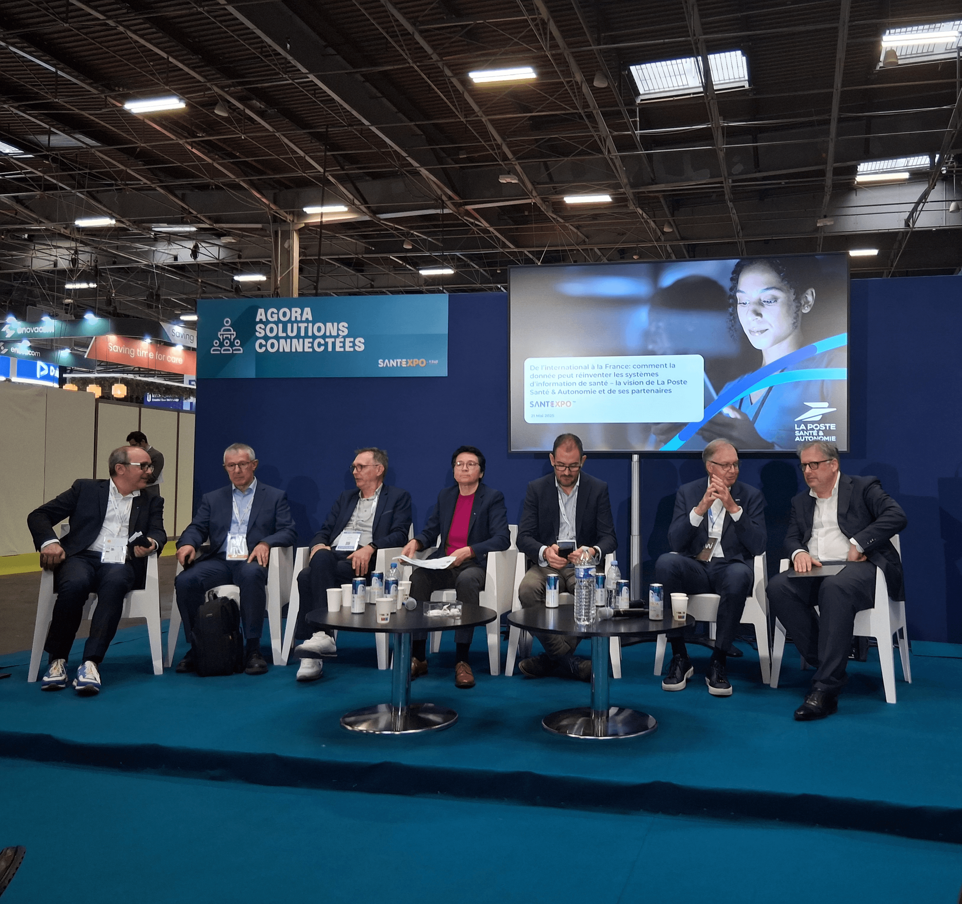 Illustration En direct de SantExpo. De l’international à la France : comment la donnée peut réinventer les systèmes d’information de santé – la vision de La Poste Santé & Autonomie et de ses partenaires