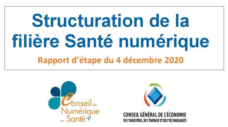 Illustration Rapport d’étape du groupe « Structuration de la filière Santé numérique »