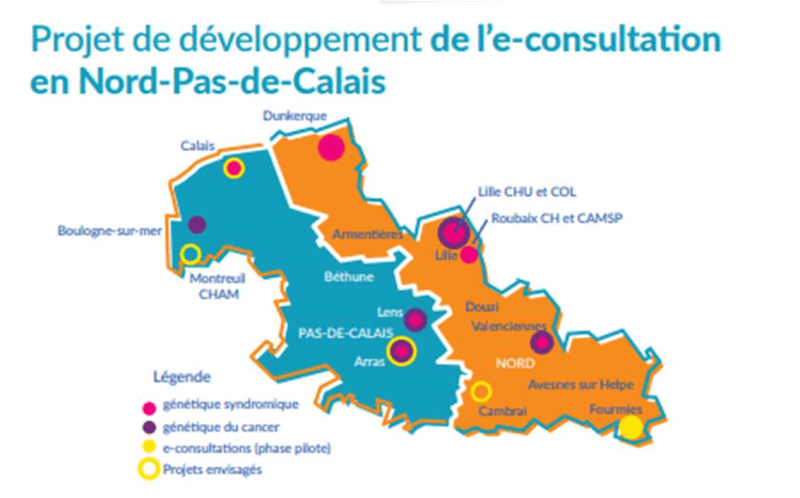 Illustration Des e-consultations de génétique dans les Hauts-de-France