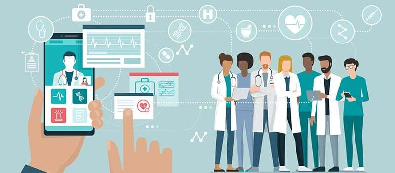 Illustration Jeunes Médecins pour la levée de la limitation de la téléconsultation